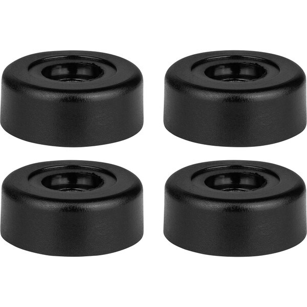 Main product image for 4-Pack Rubber Cabinet Feet 1" Dia. x 0.4" H 260-7513